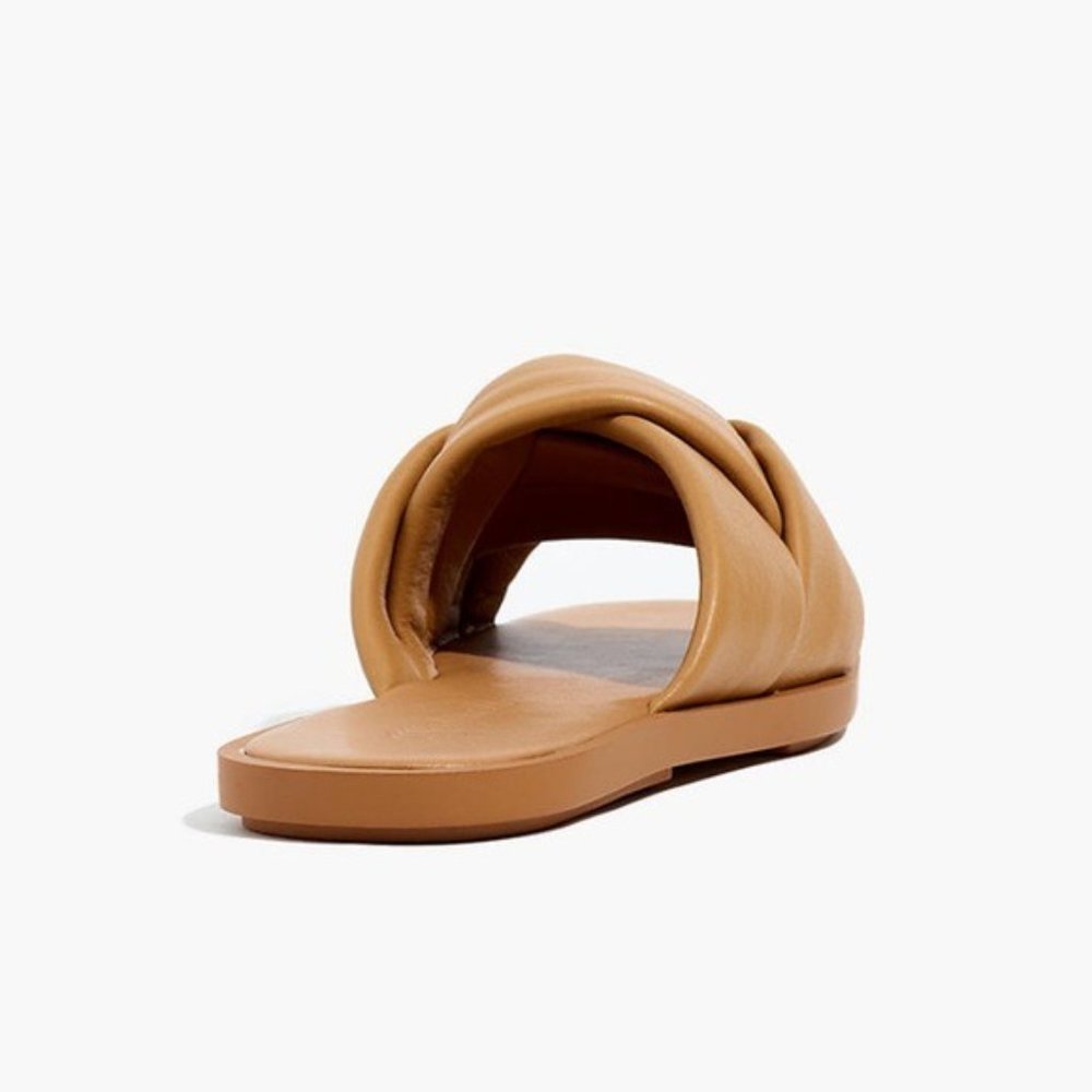 Madewell The Jayna Braided Slide Sandal in Amber Brown - Picture 3 of 8